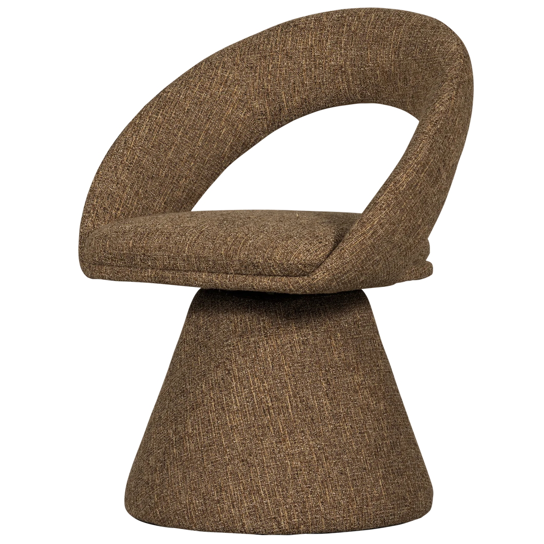 Sand melange swivel chair